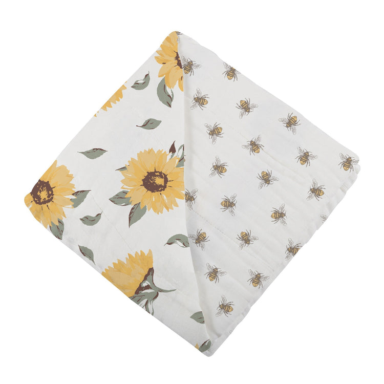 Sunflower farm blanket