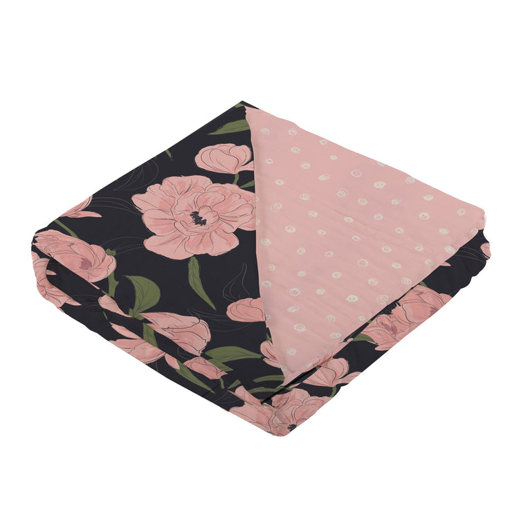 Peonies and Polka Dots Blankets