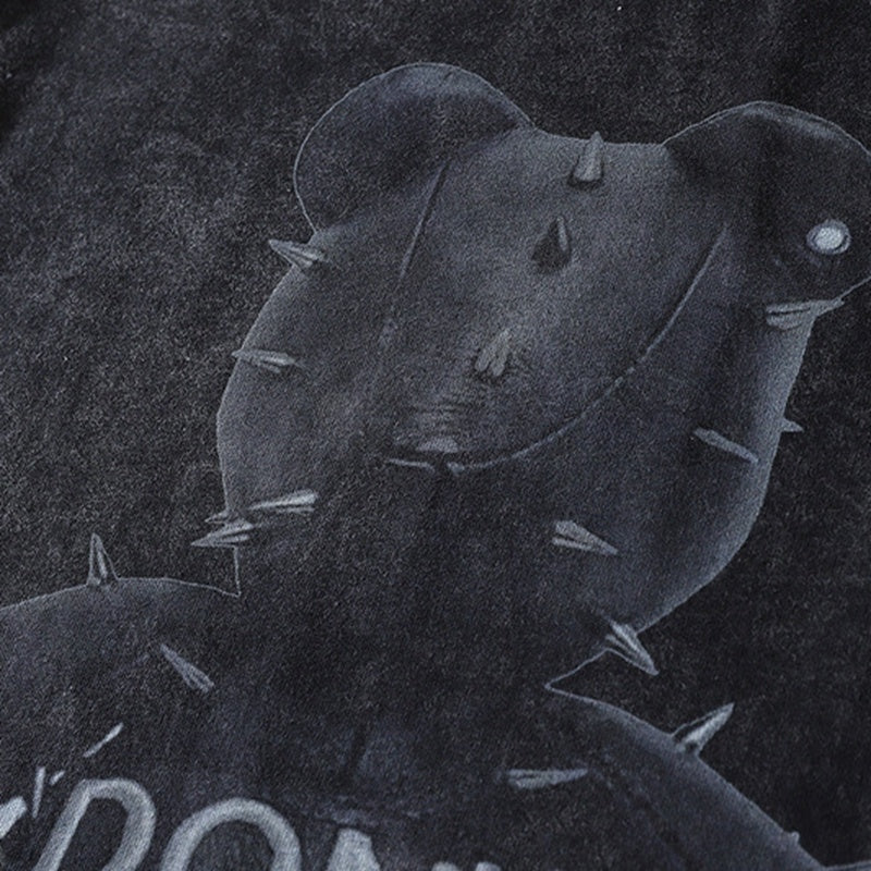 Hip Hop Oversized Streetwear Vintage T-shirts Bear