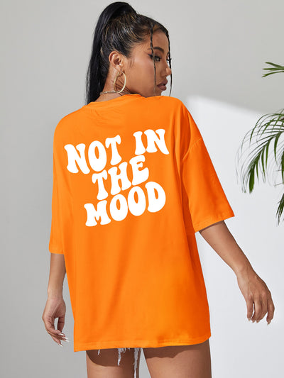 Women's Letters Not In The Mood Printed T-shirts